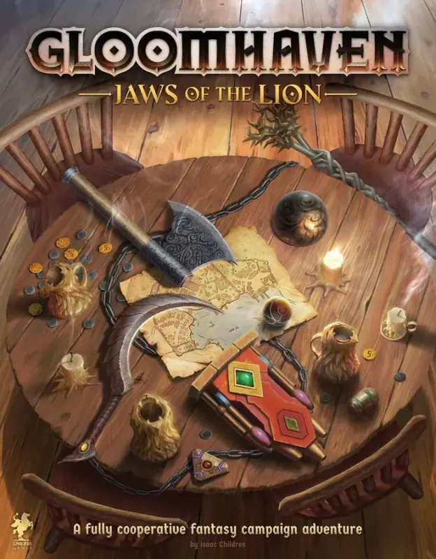 Коробка игры Gloomhaven. Мрачная гавань: Челюсти льва