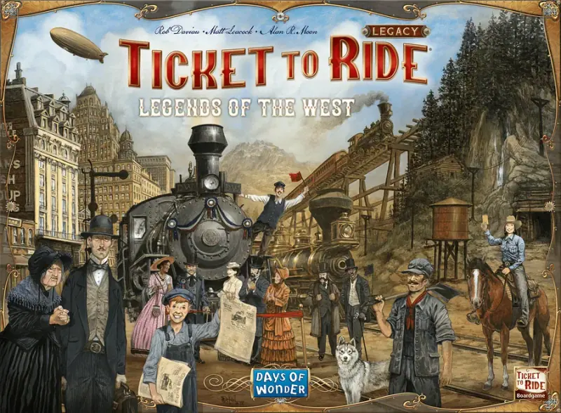 Коробка игры Ticket to Ride Наследие: Легенды Запада
