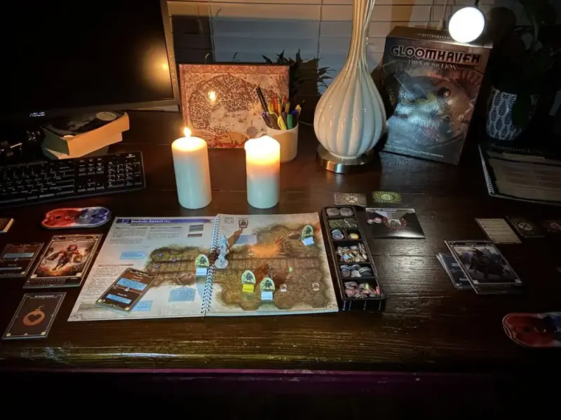 Партия: игра Gloomhaven. Мрачная гавань: Челюсти льва